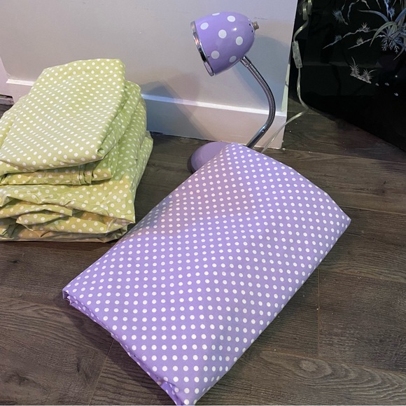 Pottery Barn Kids bedroom set duvet cover two full sets of sheets matching lamp - Picture 6 of 13